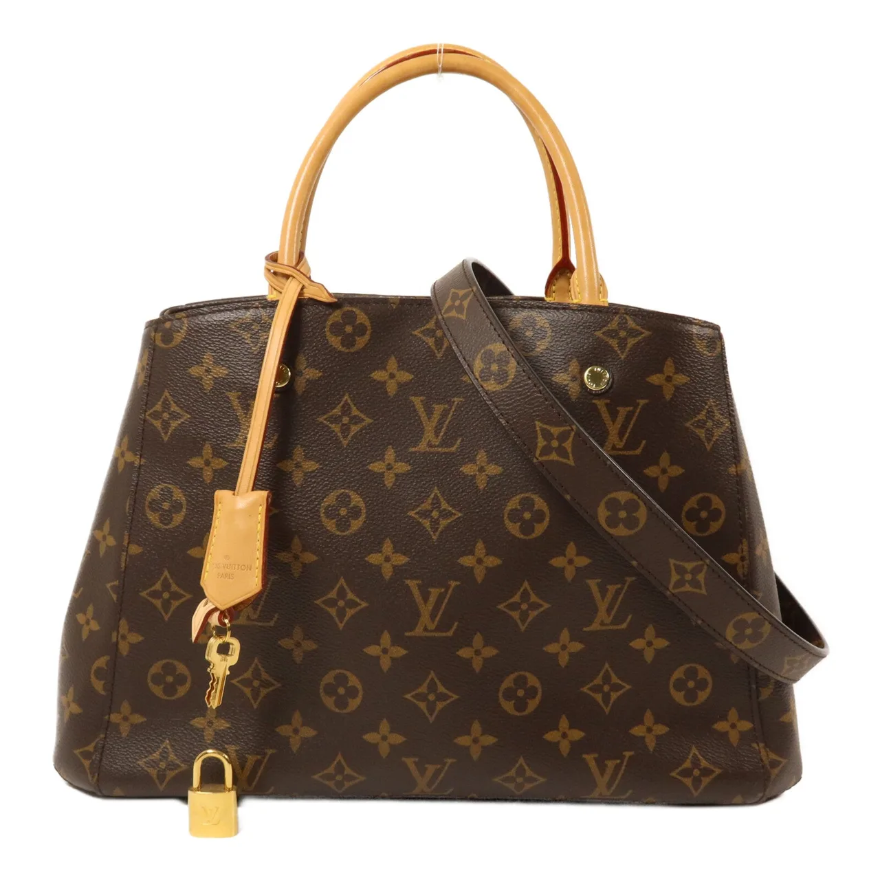 LOUIS VUITTON Montaigne M41056 2-Way Bag Coated Canvas