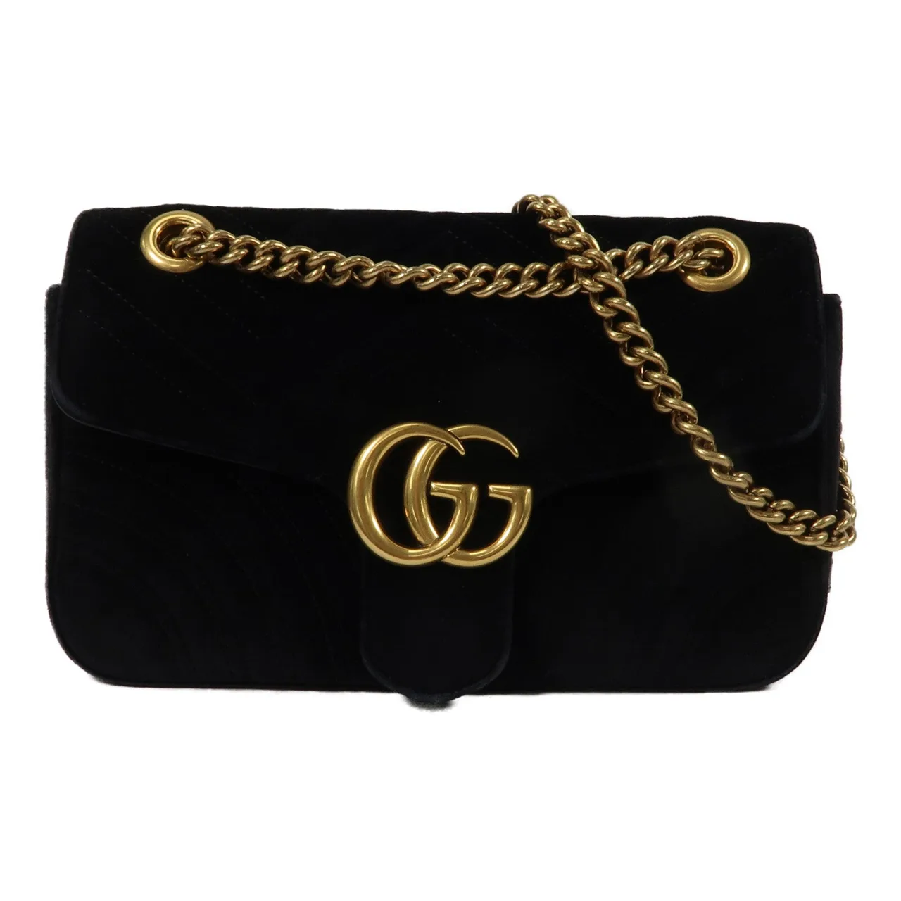 GUCCI 443497 肩背包 Fabric × Velvet