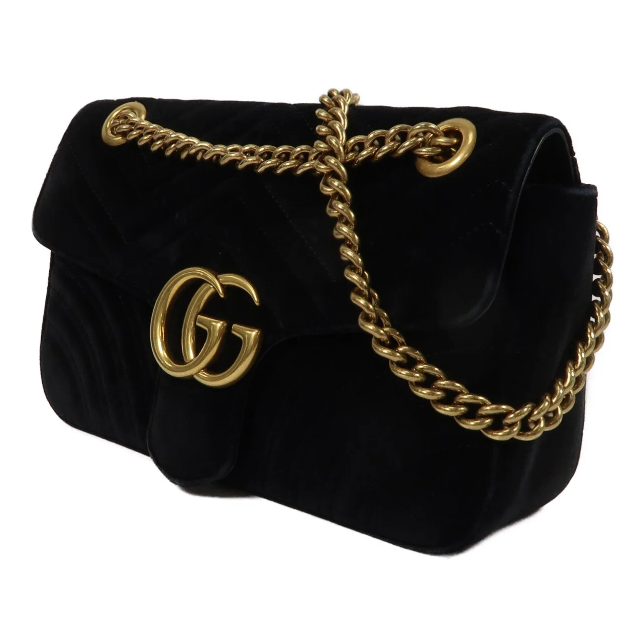 GUCCI 443497 肩背包 Fabric × Velvet 3