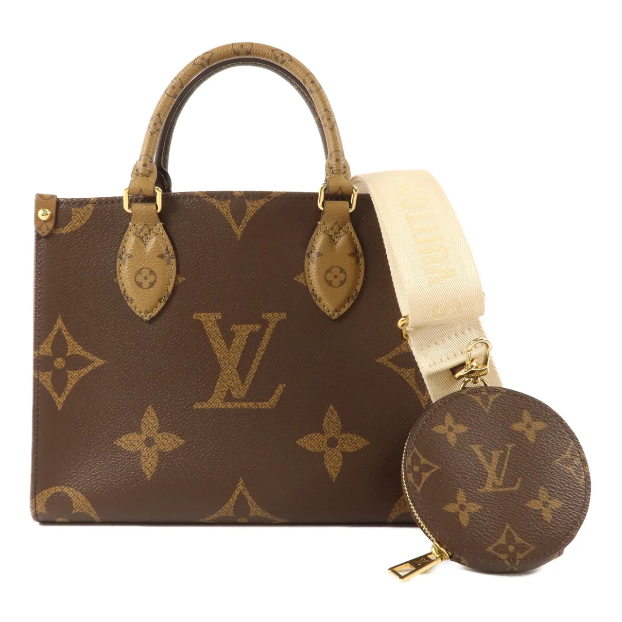 LOUIS VUITTON OnTheGo M46373 兩用包 塗層帆布