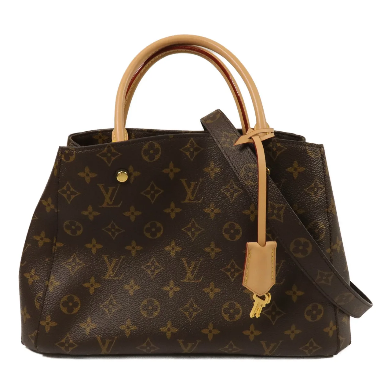 LOUIS VUITTON Montaigne M41055 2-Way Bag Coated Canvas